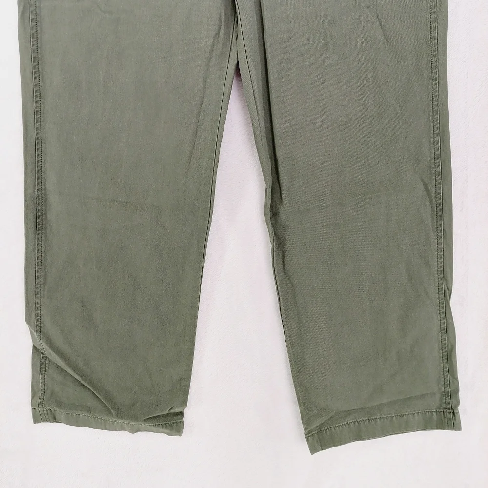 J. Crew Olive Green Straight Leg Trousers